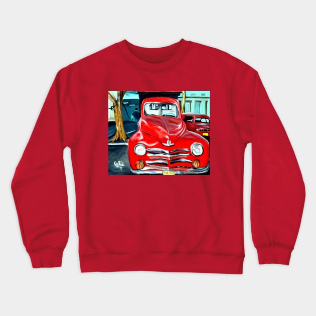 Red Passion Crewneck Sweatshirt by KokaArt